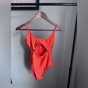 Aeropostale Tangerine Orange One-Piece Swimsuit Size Small Full Piece